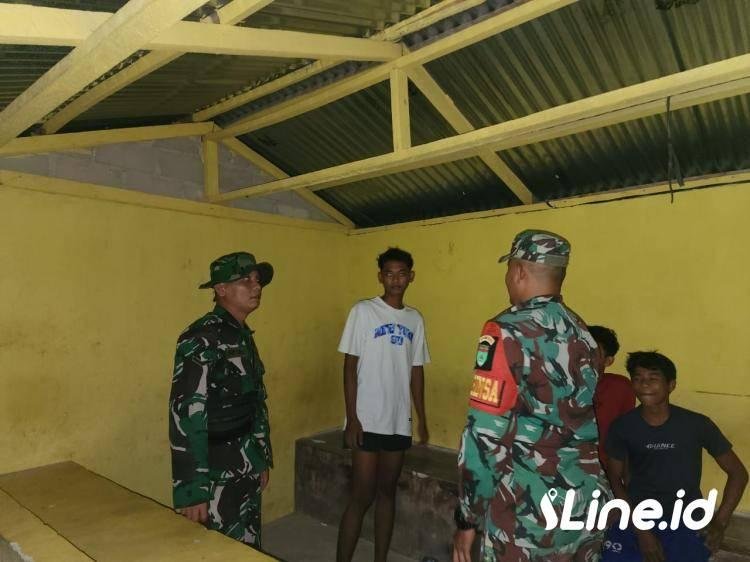 Pastikan Wilayah Binaan Tetap Kondusif, Personil Koramil 0321-06/TM Rohil Dan Ormas PP Laksanakan Patroli Kepos Ronda Malam