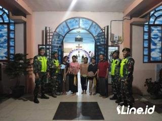 Jelang Pergantian Tahun 2026, Personil Koramil 0321-06/TM Rohil Dan Personil Polsek Pujud Lakukan Patroli Bersama