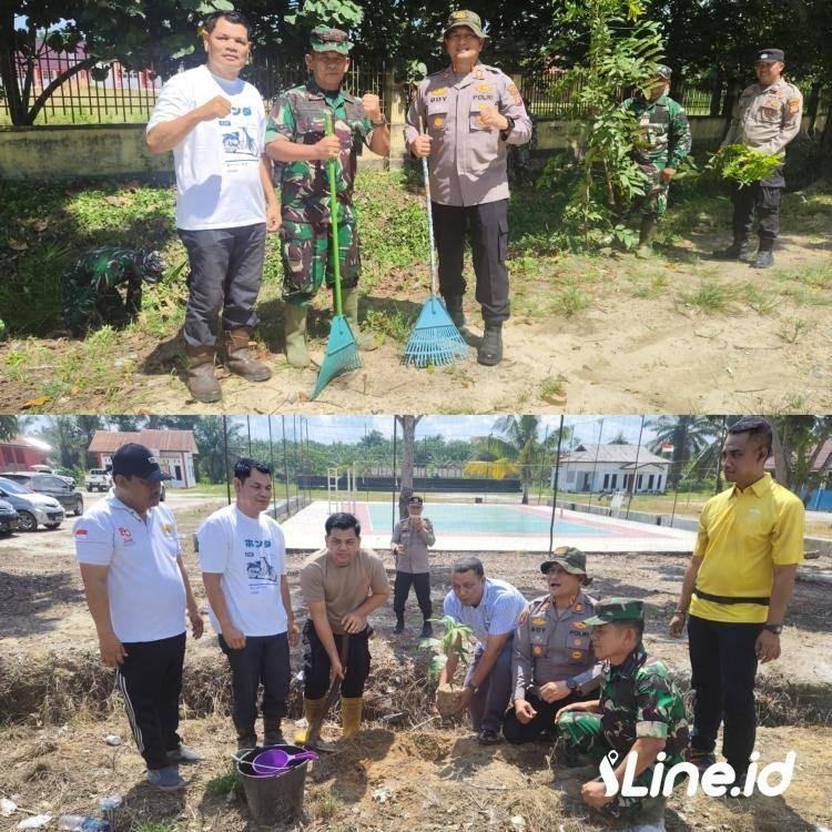 Koramil 0321-06/TM Rohil Melaksanakan Kegiatan Karya Bhakti Dalam Rangka Gerakan TNI Zero Waste, Bersama Unsur Muspika