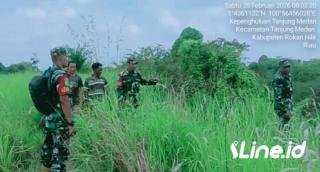 Memasuki Musim Panas, Personil Koramil 0321-06/TM Rohil Rutin Lakukan Sosialisasi Dan Patroli