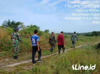 Jaga Kelestarian Alam Sekitar, Personil Koramil 0321-06/TM Rohil Ajak Warga Untuk Tidak Membakar Hutan Atau Lahan