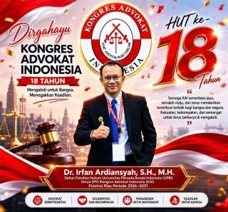 18 Tahun Menjaga Marwah Advokat, KAI Kian Kokoh Mengabdi untuk Indonesia
