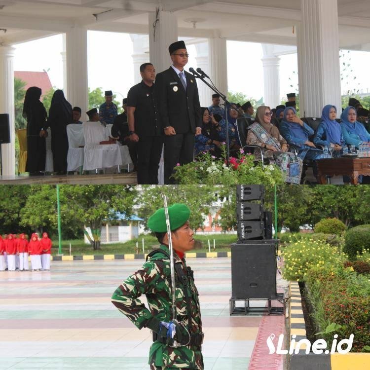 Dandim 0321/Rohil Letkol Inf. Diki Apriyadi Hadiri Upacara Peringatan Hari Lahir Pancasila 