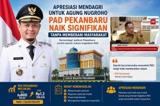 Mendagri Angkat Kisah Sukses Pekanbaru, PAD Melonjak Berkat Kemudahan Layanan