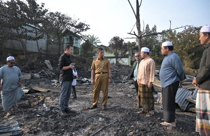 Sebanyak 290 Unit Asrama Ponpes Syekh Burhanuddin Ludes Terbakar