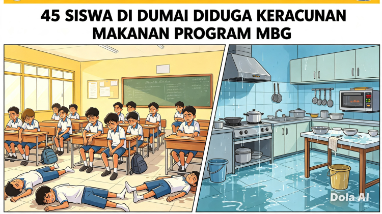 Sebanyak 45 Siswa Dumai Diduga Keracunan Makanan Program MBG