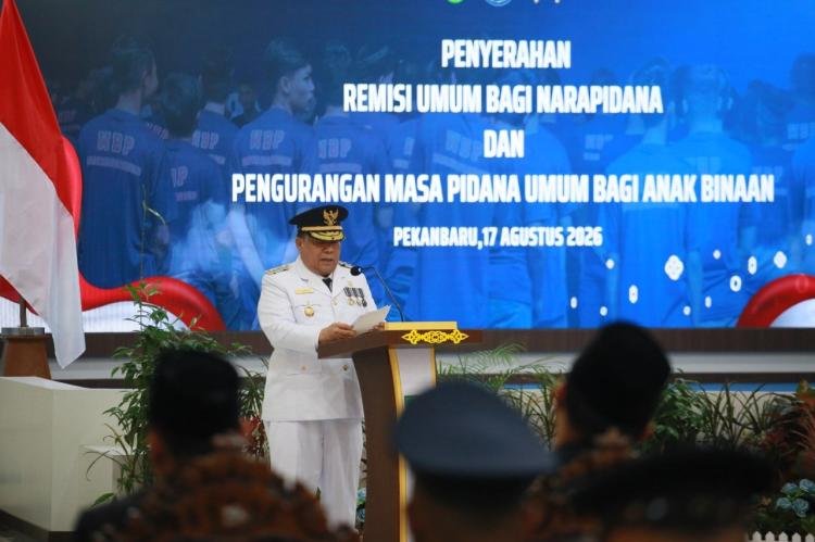 10.987 Warga Binaan di Riau Terima Remisi HUT ke-81 RI