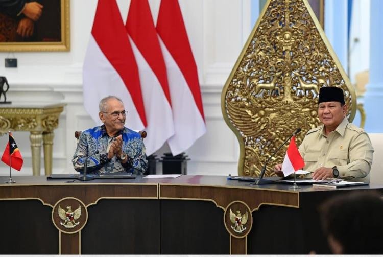Presiden Prabowo Terima Kunjungan Ramos-Horta di Istana Merdeka