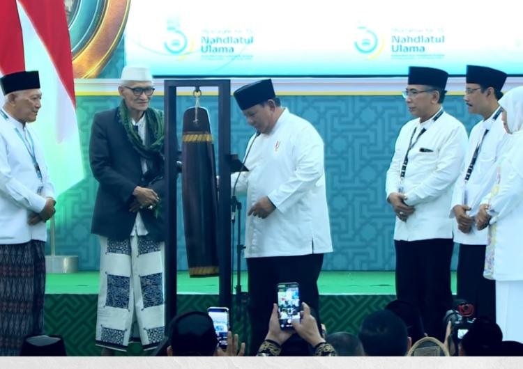 Presiden Prabowo Resmikan Penutupan Muktamar ke-35 NU