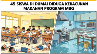 Sebanyak 45 Siswa Dumai Diduga Keracunan Makanan Program MBG